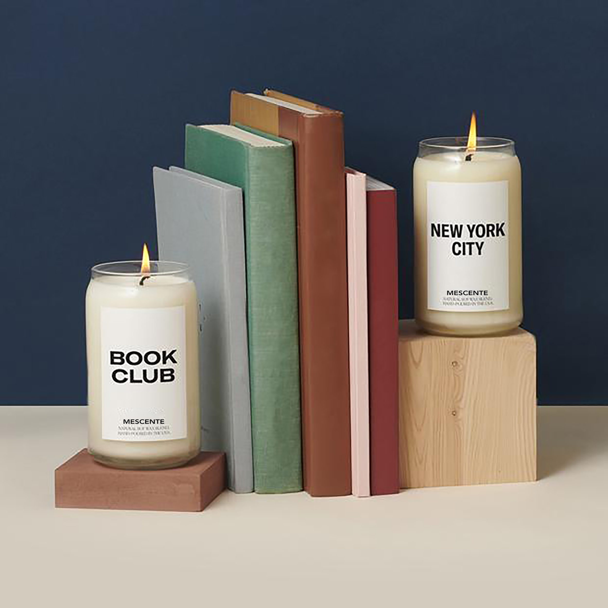 M&Scent Organik Ceramic Milky Woodwick Candles, Bekas Lilin