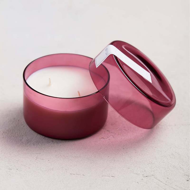 Lilin Canister Bau Relax Label Peribadi Tersuai Kecil Mewah Dengan Tudung