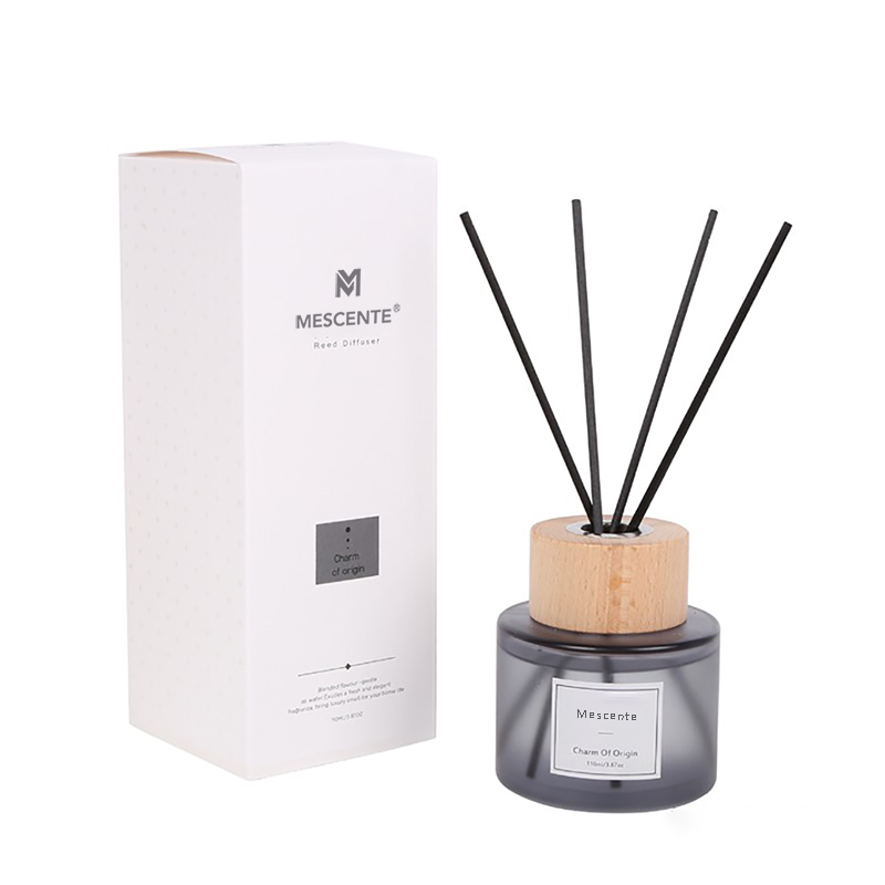 Penyebar buluh botol kaca label peribadi mewah borong M&Scent dengan penyumbat