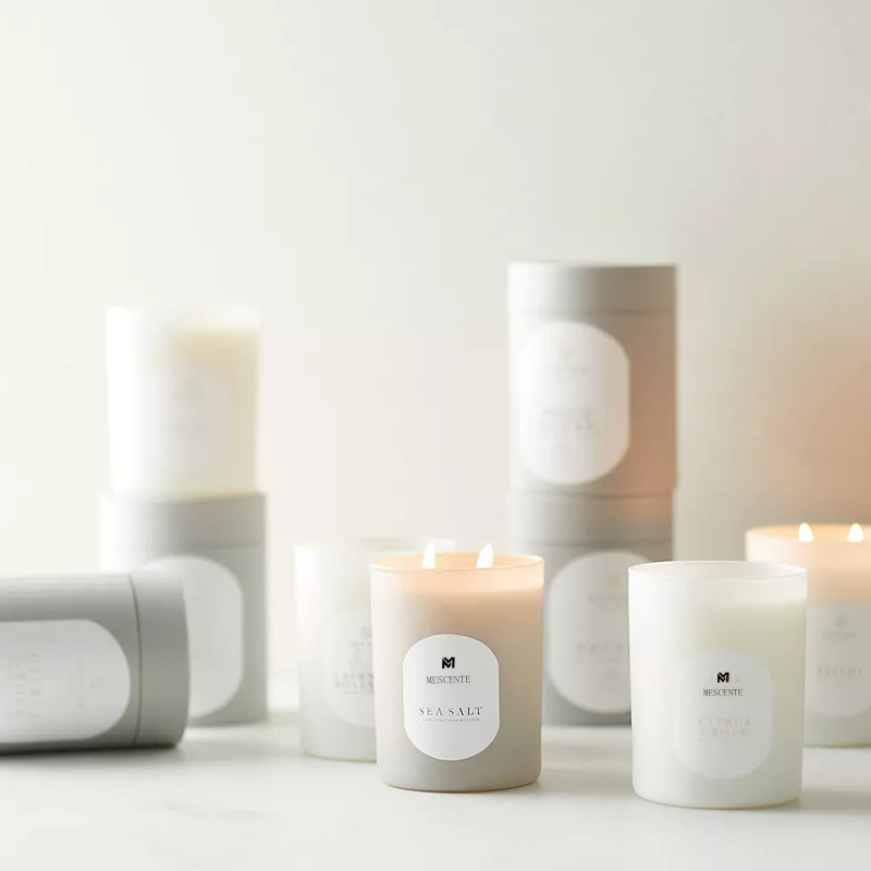 Logo M&Scent Tersuai Meditasi Batu Bukan Toksik Herba Dituang Tangan Lilin Kristal Lilin Soya Wangi Asli