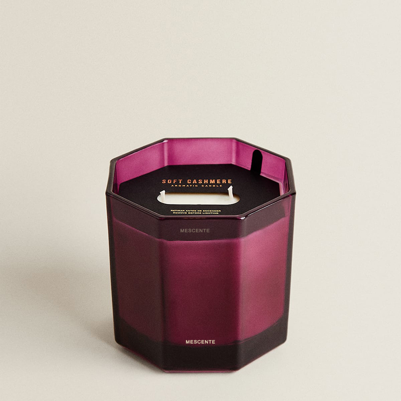 M&Scent Luxury Christmas Scented Candles Aromaterapi Aroma Lilin Soya Wax dalam Kotak Hadiah Balang Kaca Hitam