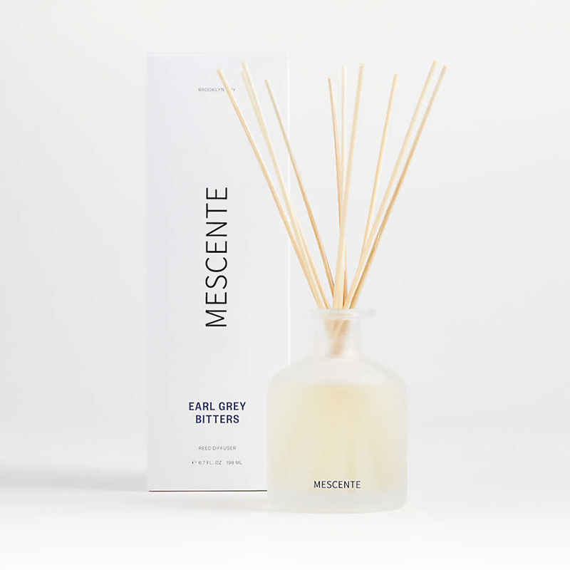 M&Scent luxury private label warna ungu set hadiah penyebar buluh aroma dengan kotak