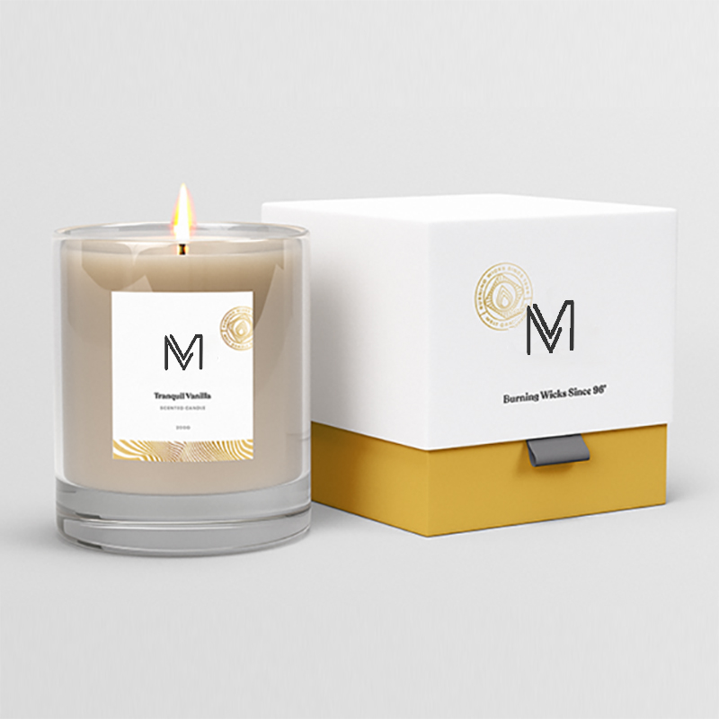M&Scent kilang borong terus lilin wangi lilin soya label peribadi mewah dengan kotak secara pukal