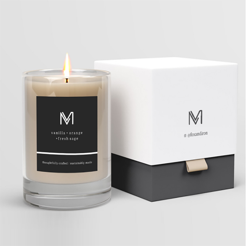 M&Scent kilang borong terus lilin wangi lilin soya label peribadi mewah dengan kotak secara pukal