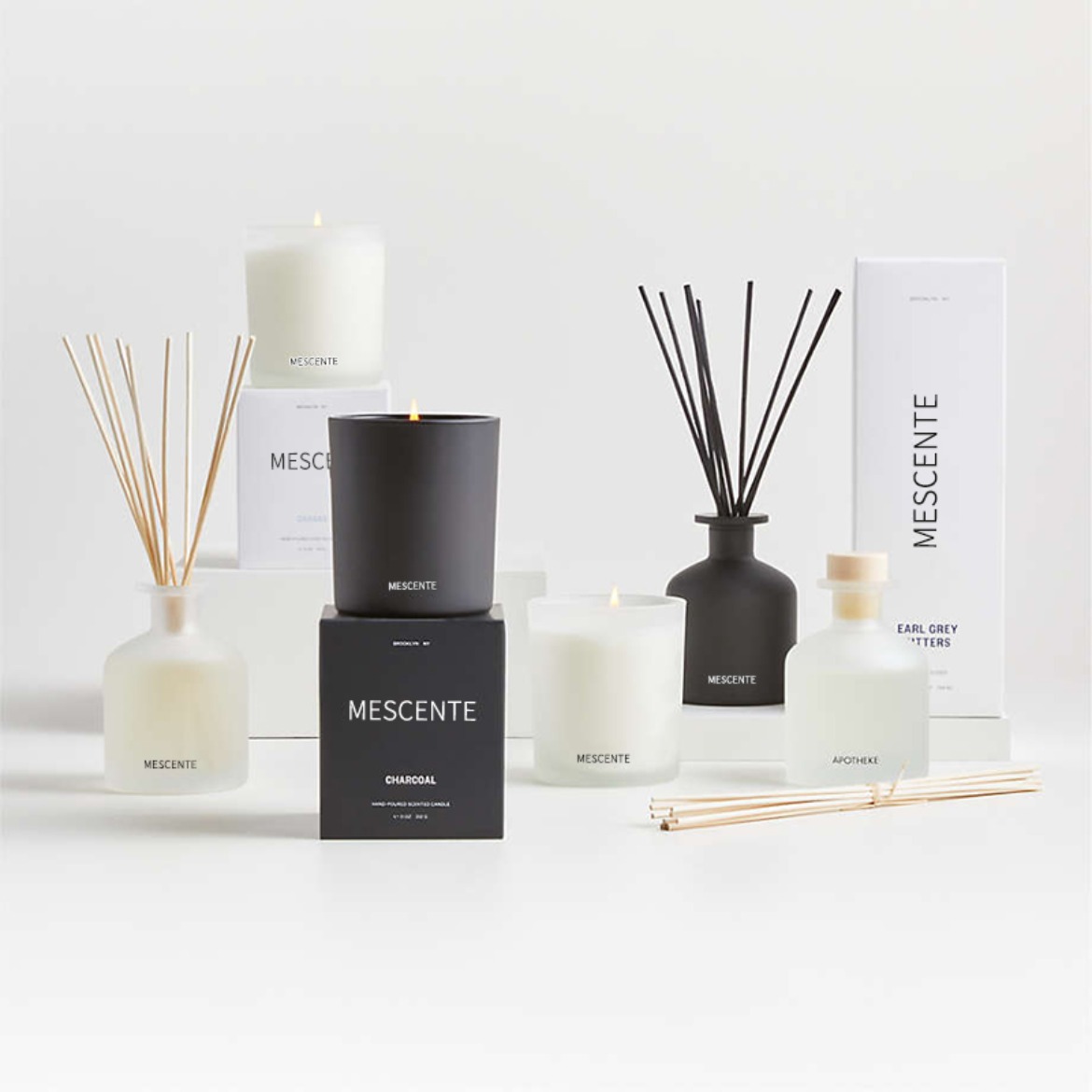 M&Scent luxury private label warna ungu set hadiah penyebar buluh aroma dengan kotak