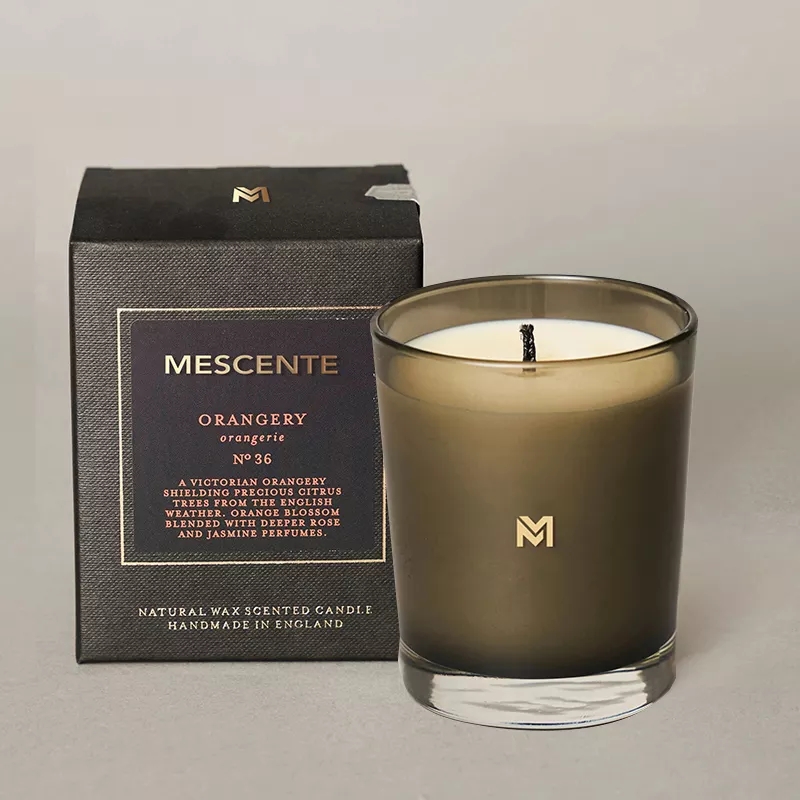 M&Scent Borong Label Peribadi Tersuai Mewah Baru Balang Kristal Krismas Lilin Soya Wangi Kerzen Dengan Penutup