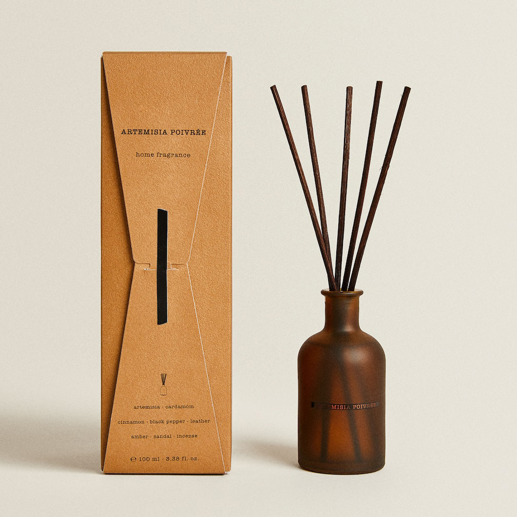 Botol Frosted Hitam Besar Mewah 50ml 300ml Bunga Kering Aroma Bunga Minyak Pati Minyak Reed Diffuser Set Pukal
