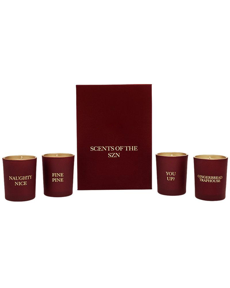Set hadiah lilin wangi aroma hiasan rumah label peribadi mewah M&Scent sebanyak 4