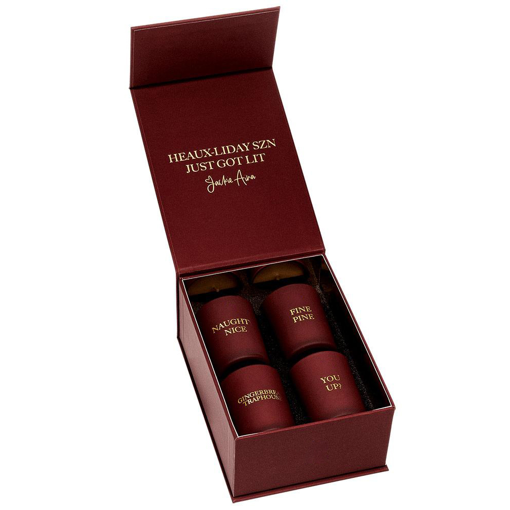 Set hadiah lilin wangi aroma hiasan rumah label peribadi mewah M&Scent sebanyak 4