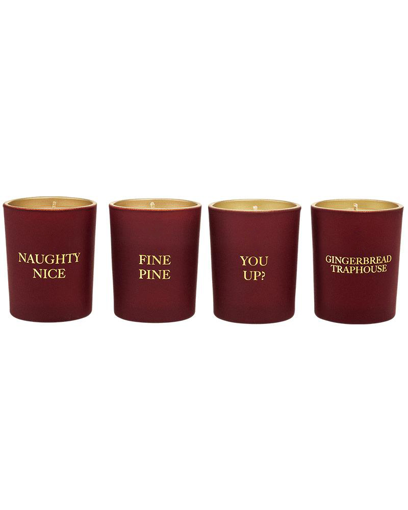 Set hadiah lilin wangi aroma hiasan rumah label peribadi mewah M&Scent sebanyak 4