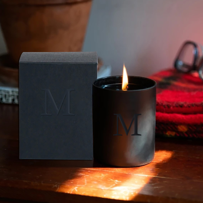 M&Scent Borong Mewah Hitam Balang Unik Perkahwinan Hiasan Lilin Soya Wangi Dengan Kristal