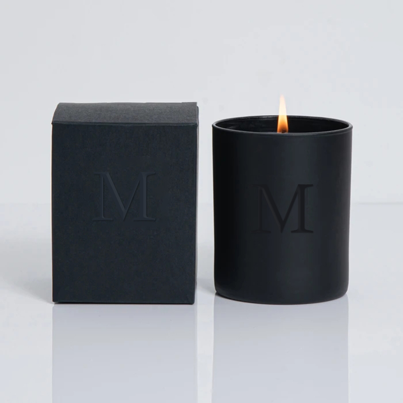M&Scent Borong Mewah Hitam Balang Unik Perkahwinan Hiasan Lilin Soya Wangi Dengan Kristal