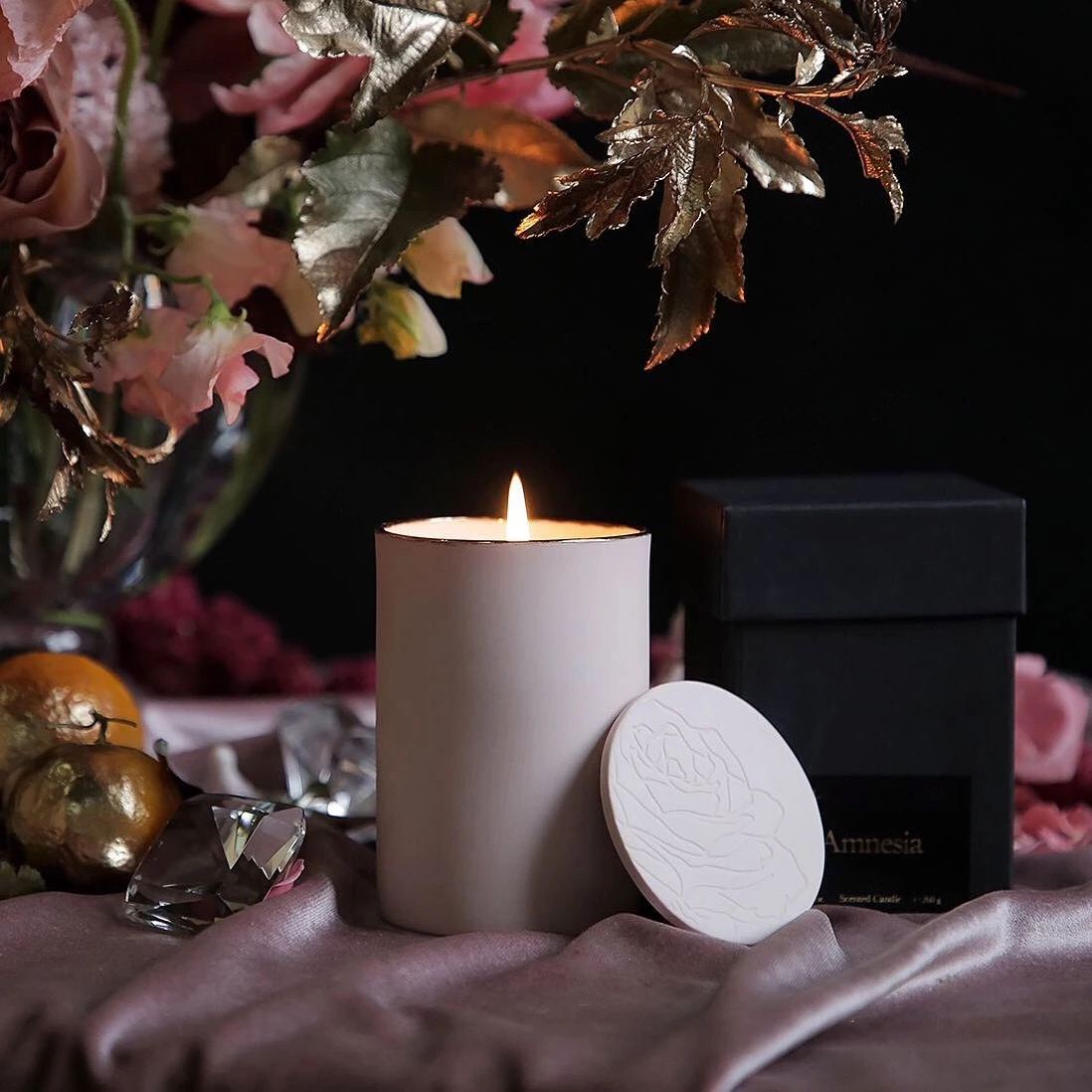 Pemegang Kaca Mewah Borong M&Scent Set Hadiah Lilin Minyak Wangian Murah Dengan Logo