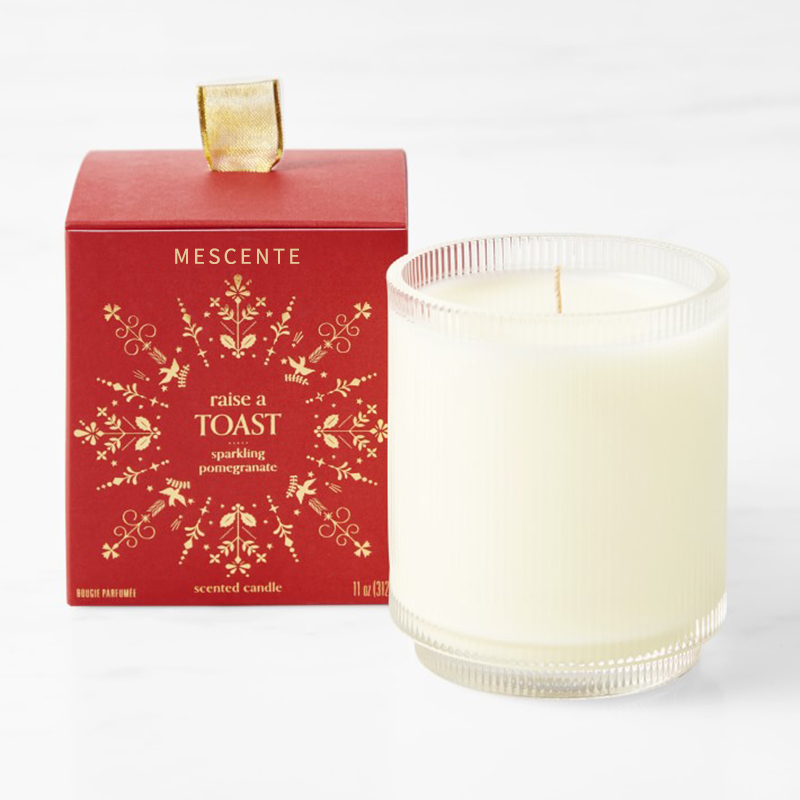 M&Scent Logo Buatan Tersuai Label Persendirian Lilin Soya Organik Kejelasan Organik Buatan Sendiri Dalam Balang Kaca