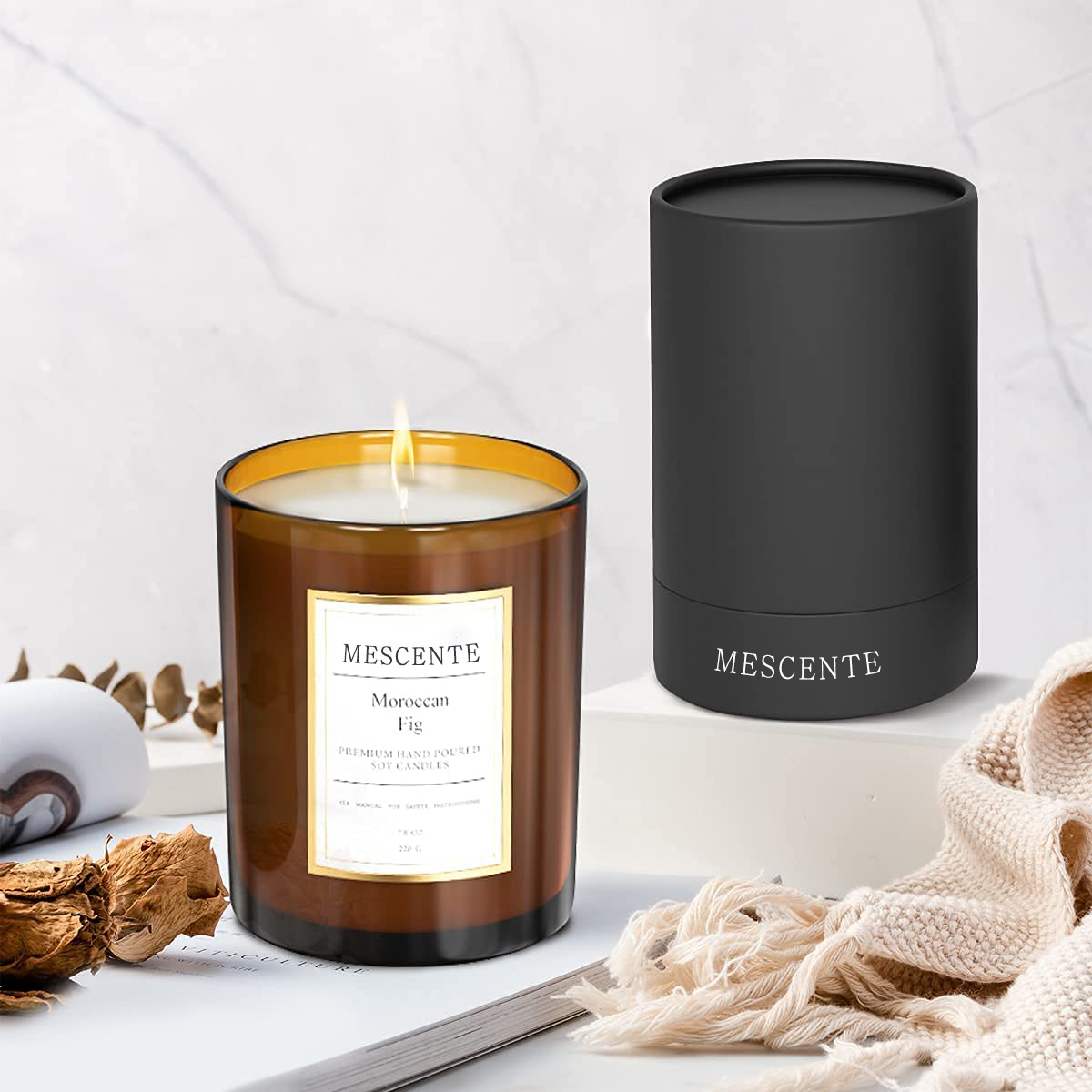 M&Scent Pesanan Pukal Borong Label Persendirian Mewah Set Hadiah Lilin Soya Lilin Wangi