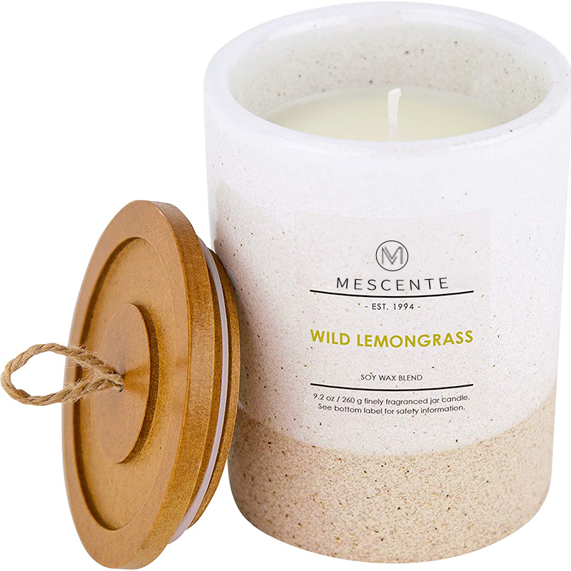 Pemegang Kaca Label Persendirian Tersuai M&Scent Lilin Wangi Dengan Kristal Secara Pukal