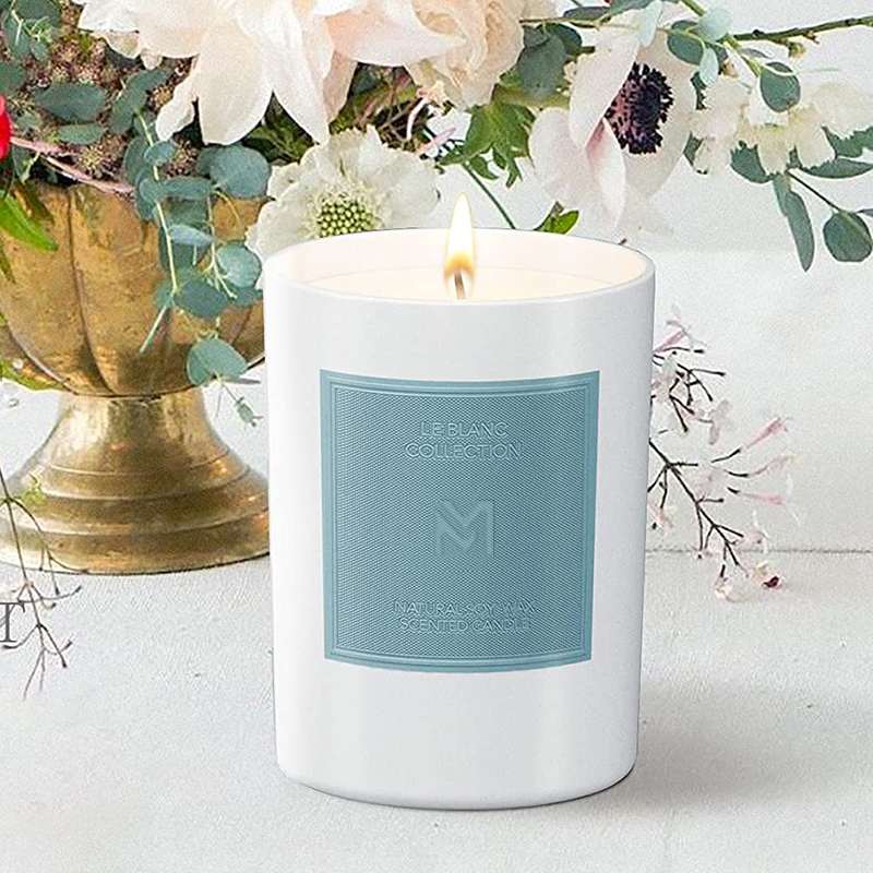 M&Scent Borong Custom Luxury Black Glass Jar Krismas Aromaterapi Soya Lilin Lilin Set
