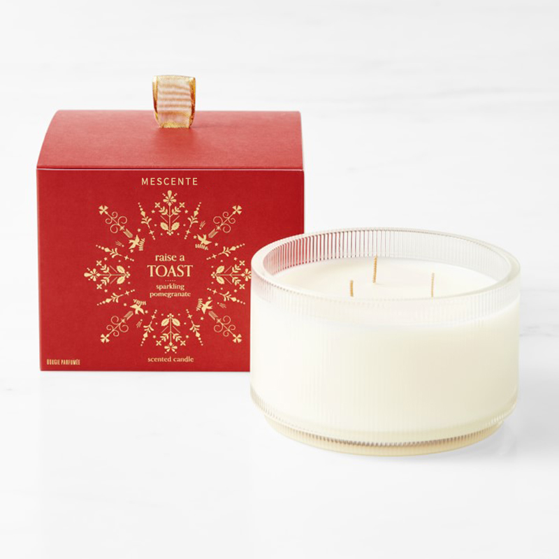M&Scent Logo Buatan Tersuai Label Persendirian Lilin Soya Organik Kejelasan Organik Buatan Sendiri Dalam Balang Kaca