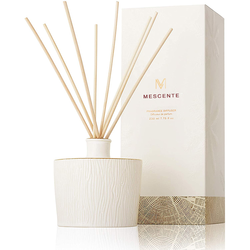 M&Scent Borong Botol Kaca Mewah Stik Fiber Skru Kayu Bulat Set Hadiah Aroma Reed Diffuser
