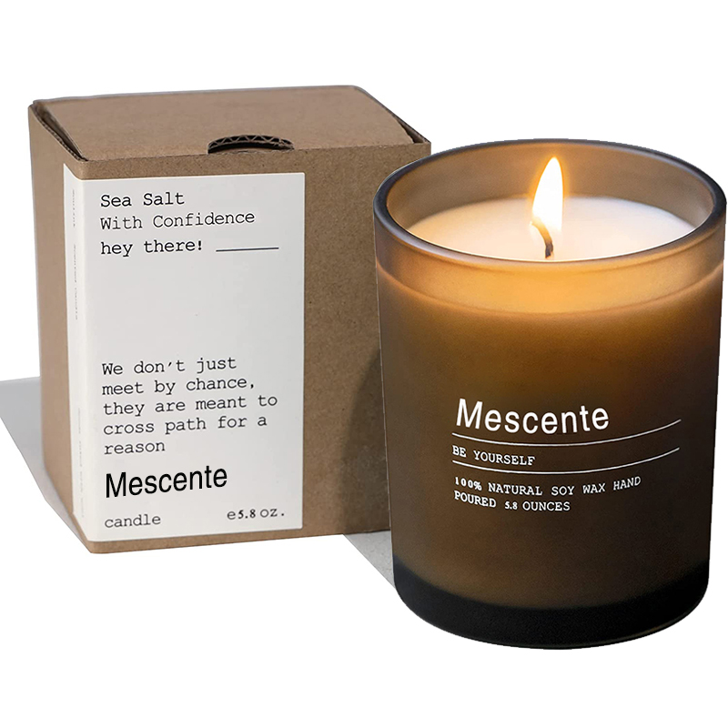 Balang Hiasan Perkahwinan Tersuai M&Scent Lilin Beraroma Jasmine & Ylang Ylang dengan Label secara Pukal