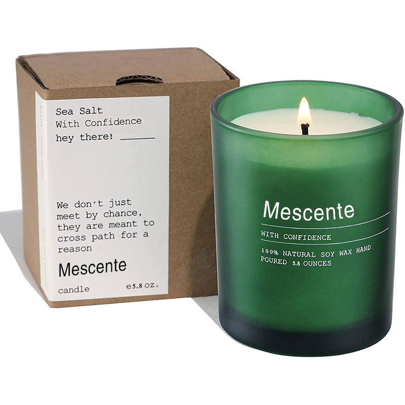 Balang Hiasan Perkahwinan Tersuai M&Scent Lilin Beraroma Jasmine & Ylang Ylang dengan Label secara Pukal