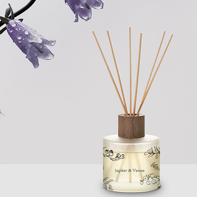 M&Scent Borong Kaca Amber Hiasan Tersuai Mewah Tanpa Api Penyebar Aroma Bunga Reed Telus Unik