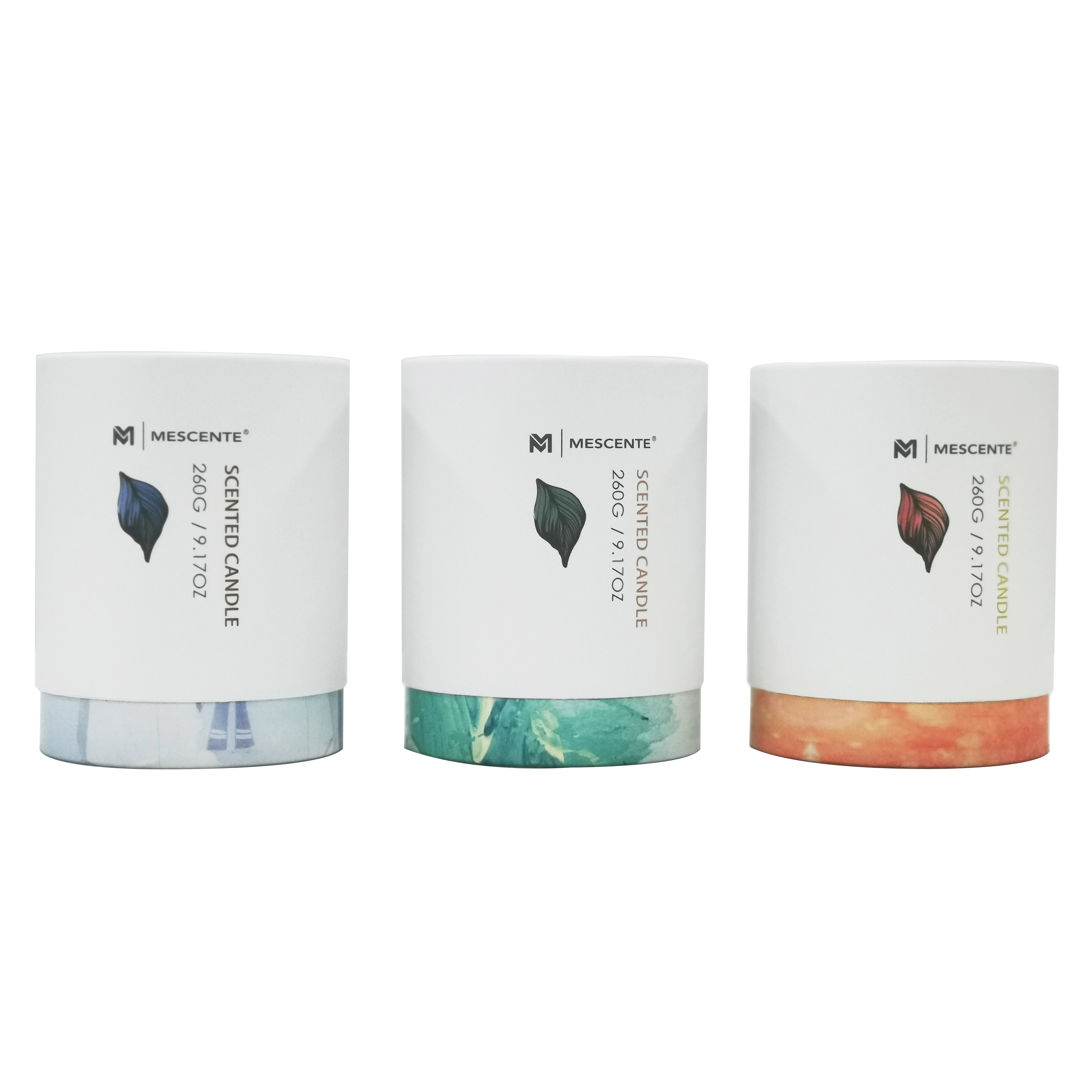 M&Scent borong label peribadi balang kaca hijau lilin sawit, lilin rohani