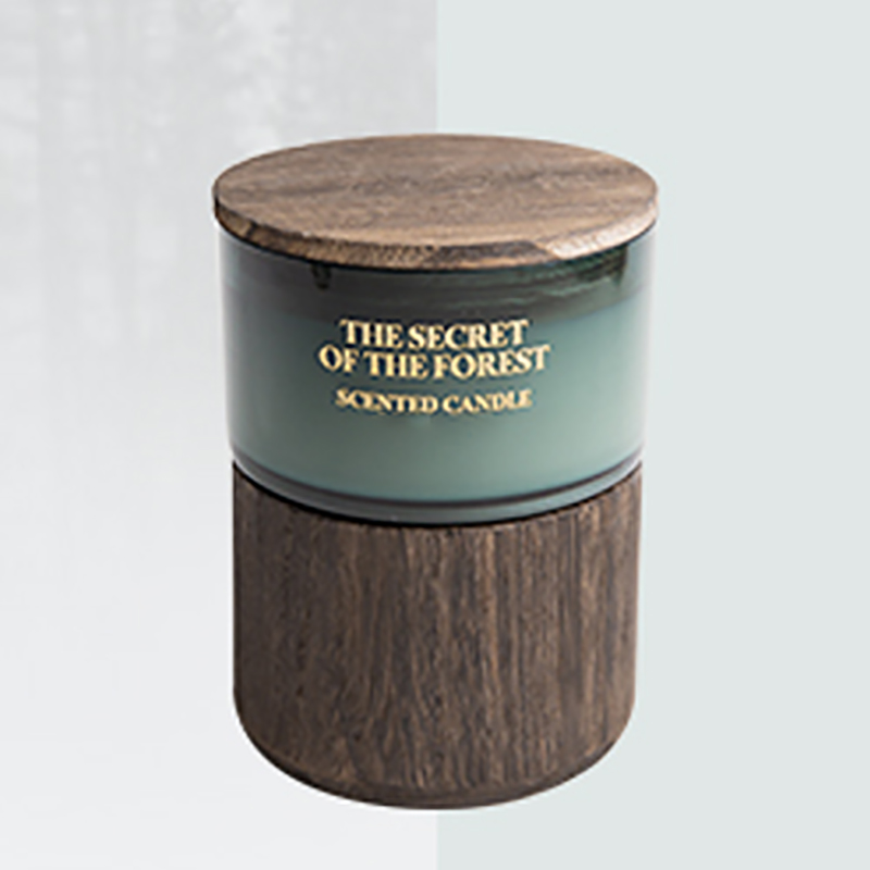 Tempahan Pukal Balang Kaca Teruai M & Scent Lilin Lilin Soya Wangi Dengan Kristal