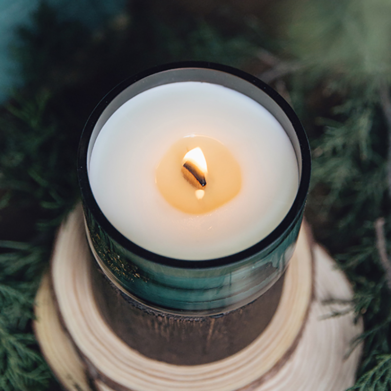 Tempahan Pukal Balang Kaca Teruai M & Scent Lilin Lilin Soya Wangi Dengan Kristal