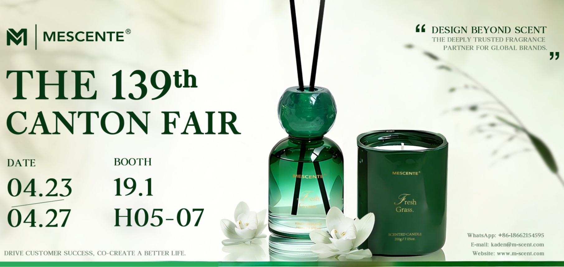 MESCENTE Debut di Pameran Canton ke-139 – Lawati Kami di Booth 19.1H05-07