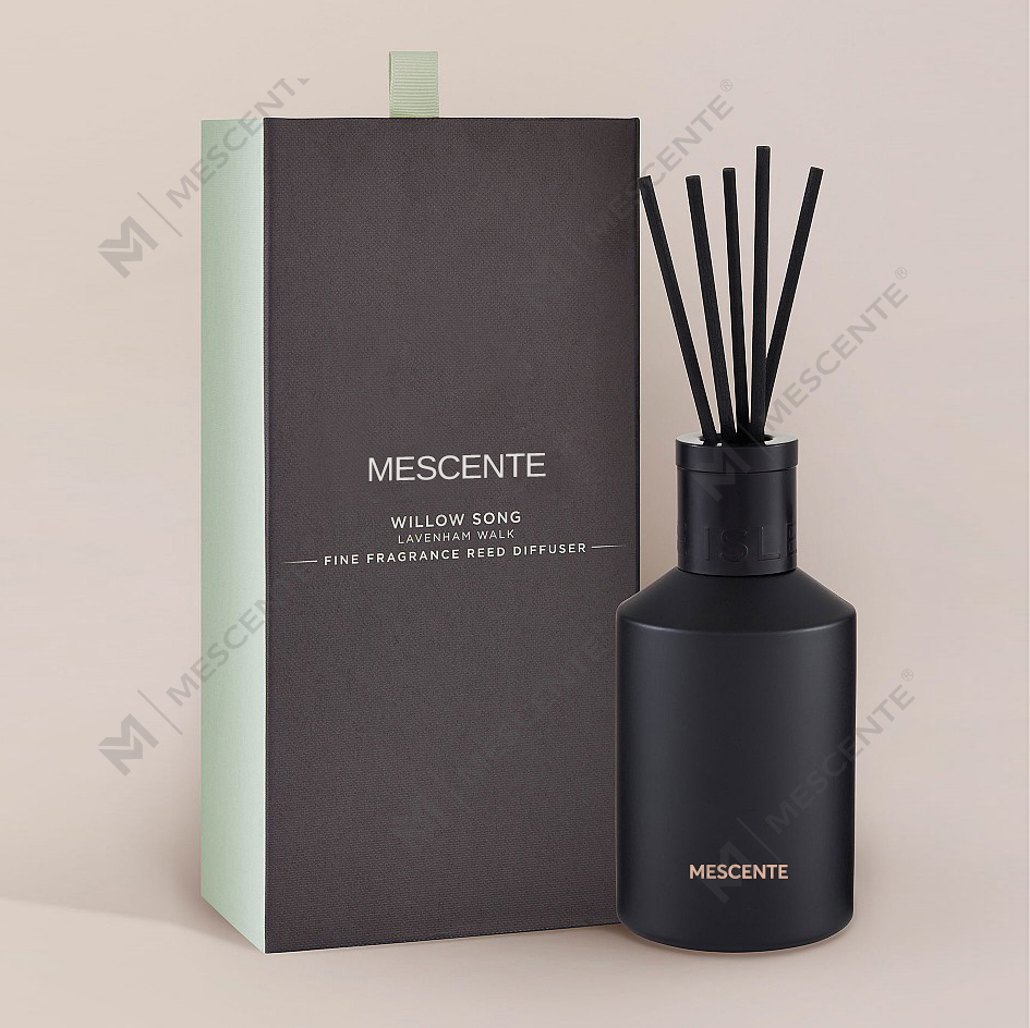 Hiasan Kotak Bercetak Oem 20ml Square Ceramic Vranjes Wooden Cap House Perfume Aroma Reed Diffuser Oil