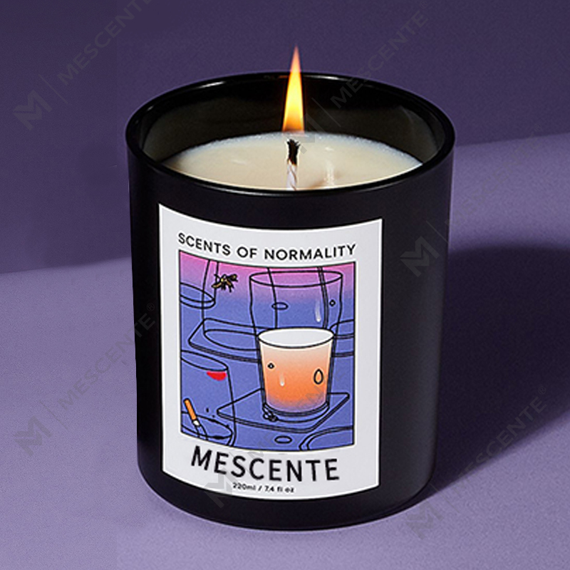 M&Scent Wholesale Luxury Custom Private Label Buatan Tangan Krismas Aroma Kristal Lilin Lilin Soya