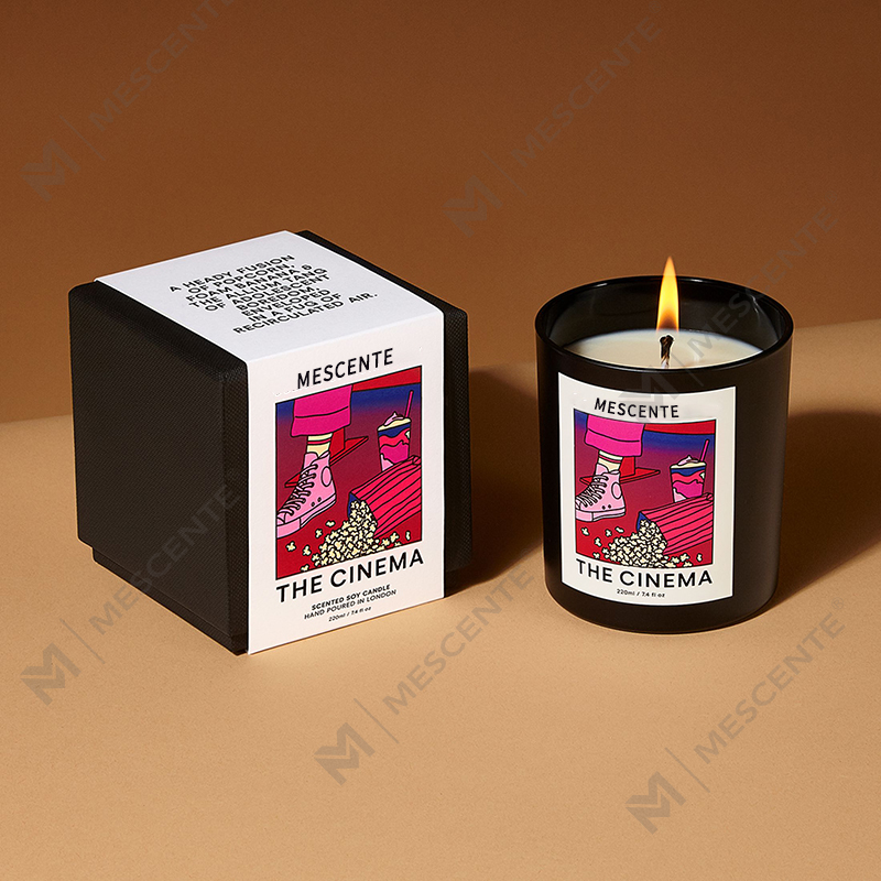 M&Scent Wholesale Luxury Custom Private Label Buatan Tangan Krismas Aroma Kristal Lilin Lilin Soya
