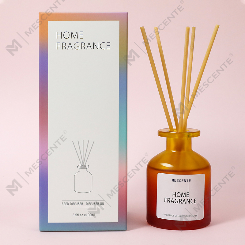 Borong Botol Kaca Unik Wangian Bunga Reed Diffuser Minyak Isi Semula Dengan Kotak Pembungkusan Set Hadiah