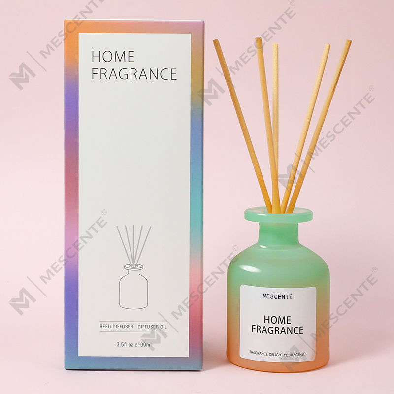 Borong Botol Kaca Unik Wangian Bunga Reed Diffuser Minyak Isi Semula Dengan Kotak Pembungkusan Set Hadiah