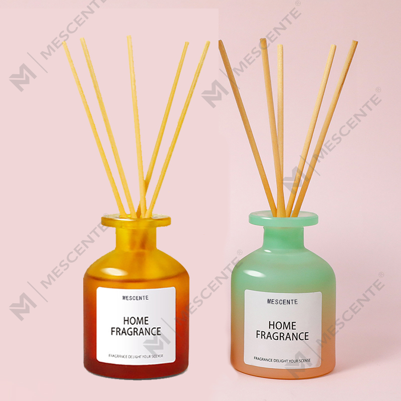 Borong Botol Kaca Unik Wangian Bunga Reed Diffuser Minyak Isi Semula Dengan Kotak Pembungkusan Set Hadiah