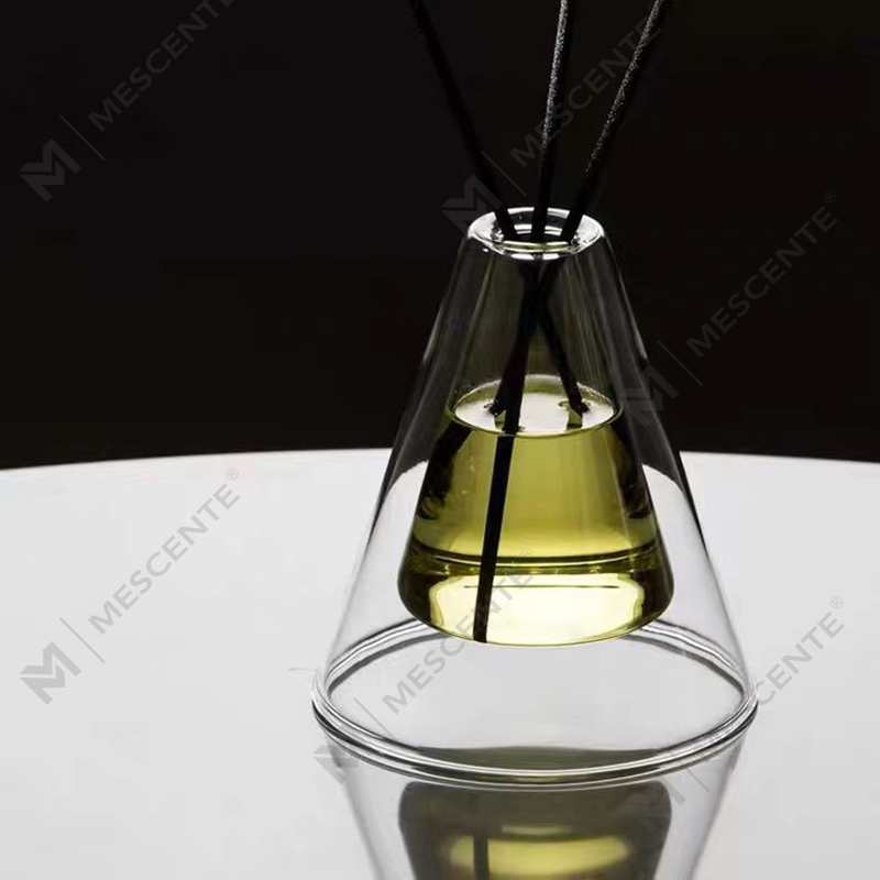 Botol Kaca Unik Essenza Hex Besar Tersuai Putih Frosted Udara Tambahan Aroma Reed Diffuser Pewangi Rumah, Reed Diffusers Krismas