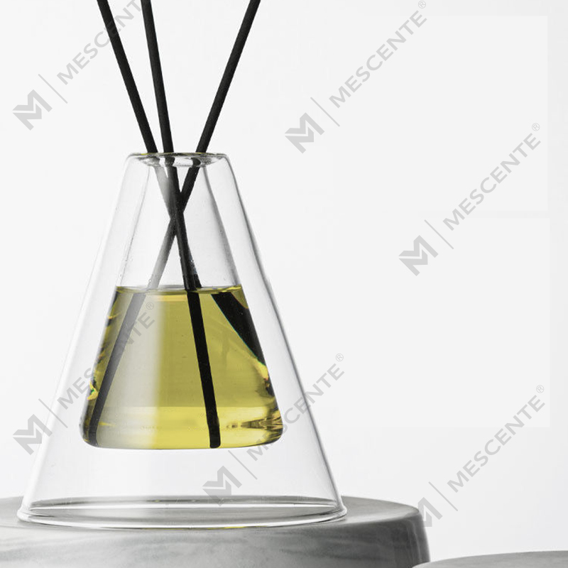 Botol Kaca Unik Essenza Hex Besar Tersuai Putih Frosted Udara Tambahan Aroma Reed Diffuser Pewangi Rumah, Reed Diffusers Krismas