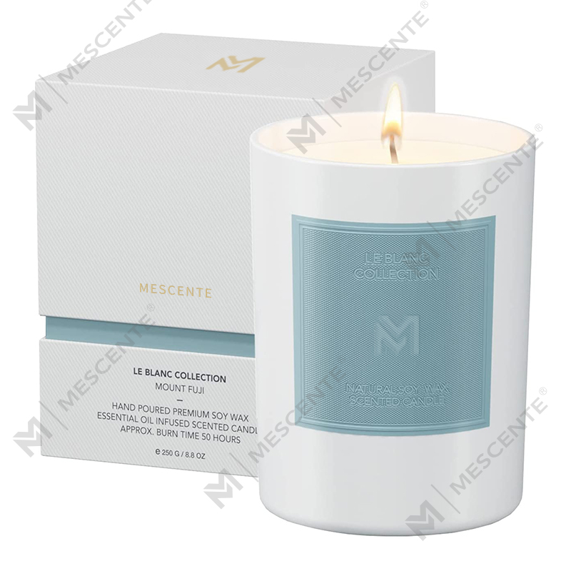 M&Scent Borong Custom Luxury Black Glass Jar Krismas Aromaterapi Soya Lilin Lilin Set