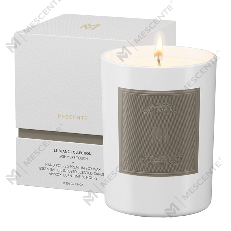 M&Scent Borong Custom Luxury Black Glass Jar Krismas Aromaterapi Soya Lilin Lilin Set