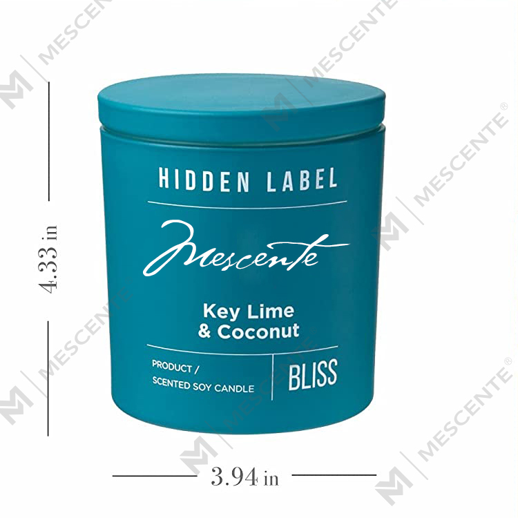 M&Scent Borong Label Persendirian Mewah Balang Hitam Lilin Lilin Soya Wangi Dengan Kristal