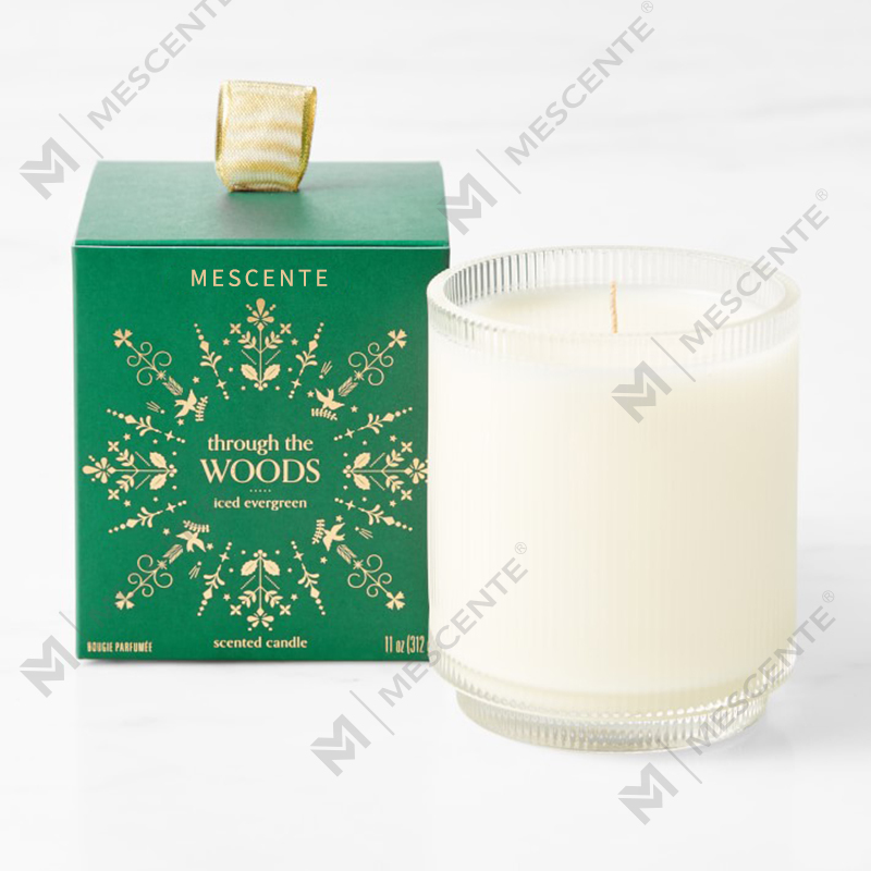 M&Scent Logo Buatan Tersuai Label Persendirian Lilin Soya Organik Kejelasan Organik Buatan Sendiri Dalam Balang Kaca