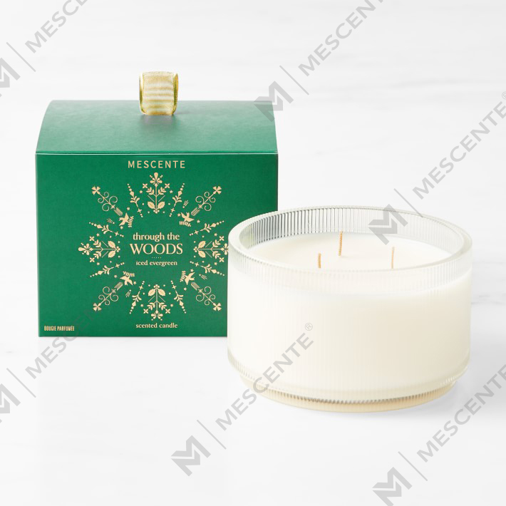 M&Scent Logo Buatan Tersuai Label Persendirian Lilin Soya Organik Kejelasan Organik Buatan Sendiri Dalam Balang Kaca