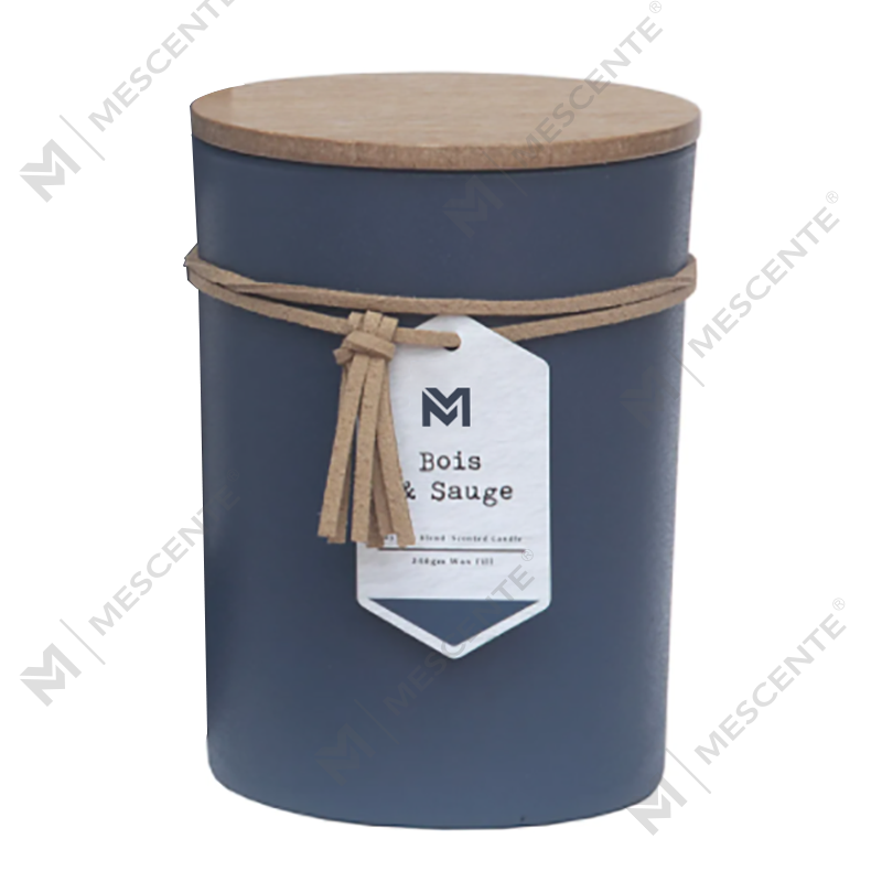 Bau M&S Borong Label Persendirian Tudung Kayu Aromaterapi Bau Lilin Soya Set Hadiah Lilin Dalam Balang Kaca