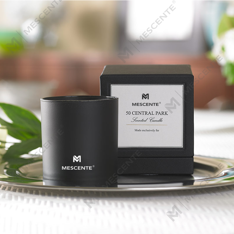 Bau M&S Label Peribadi Mewah Borong Lilin Aromaterapi Lelaki Chrome 22 Oz Dengan Kristal Di Dalam