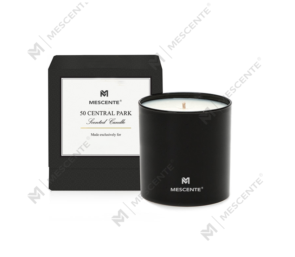 Bau M&S Label Peribadi Mewah Borong Lilin Aromaterapi Lelaki Chrome 22 Oz Dengan Kristal Di Dalam