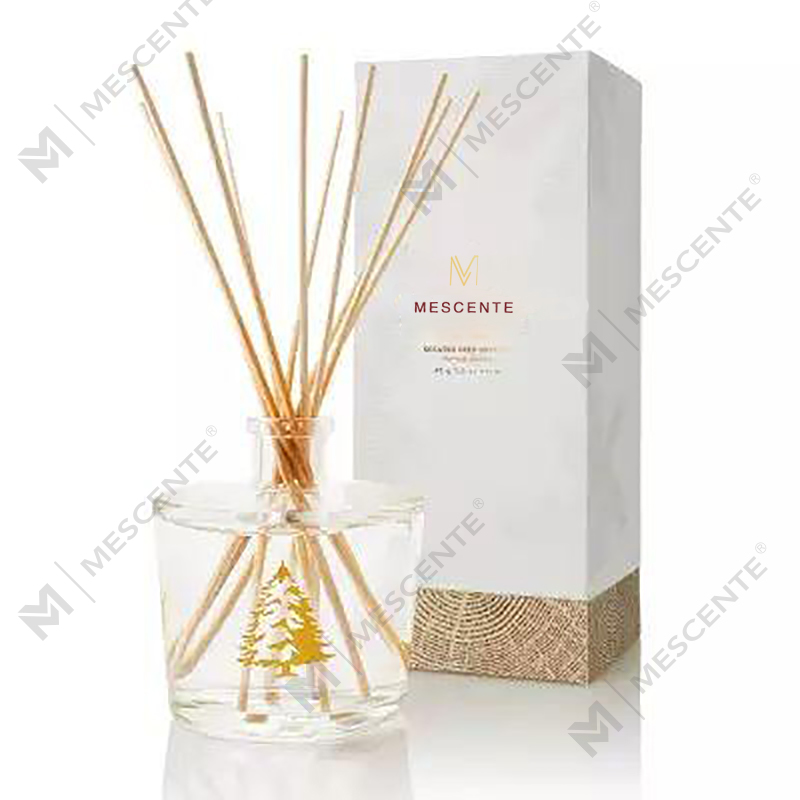 M&Scent Borong Botol Kaca Mewah Stik Fiber Skru Kayu Bulat Set Hadiah Aroma Reed Diffuser