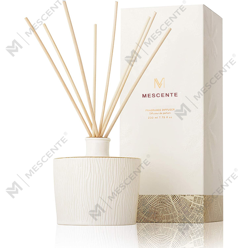 M&Scent Borong Botol Kaca Mewah Stik Fiber Skru Kayu Bulat Set Hadiah Aroma Reed Diffuser