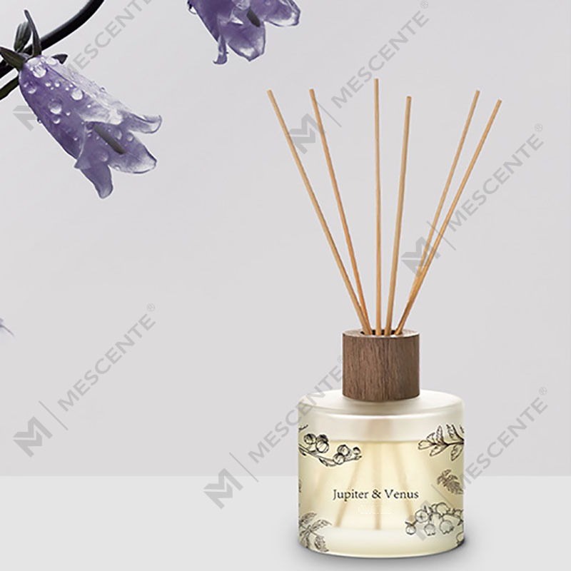 M&Scent Borong Kaca Amber Hiasan Tersuai Mewah Tanpa Api Penyebar Aroma Bunga Reed Telus Unik