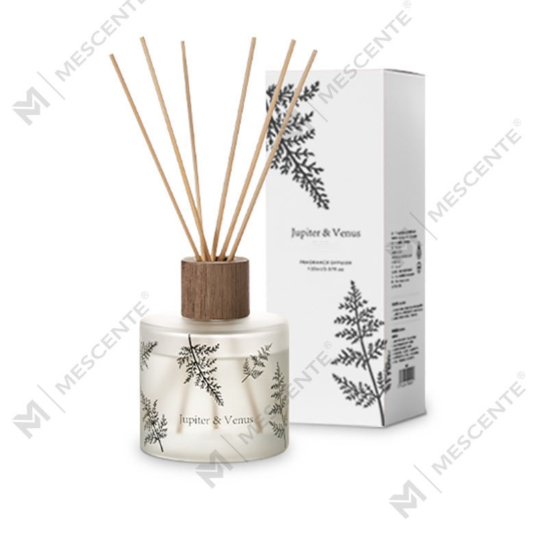 M&Scent Borong Kaca Amber Hiasan Tersuai Mewah Tanpa Api Penyebar Aroma Bunga Reed Telus Unik